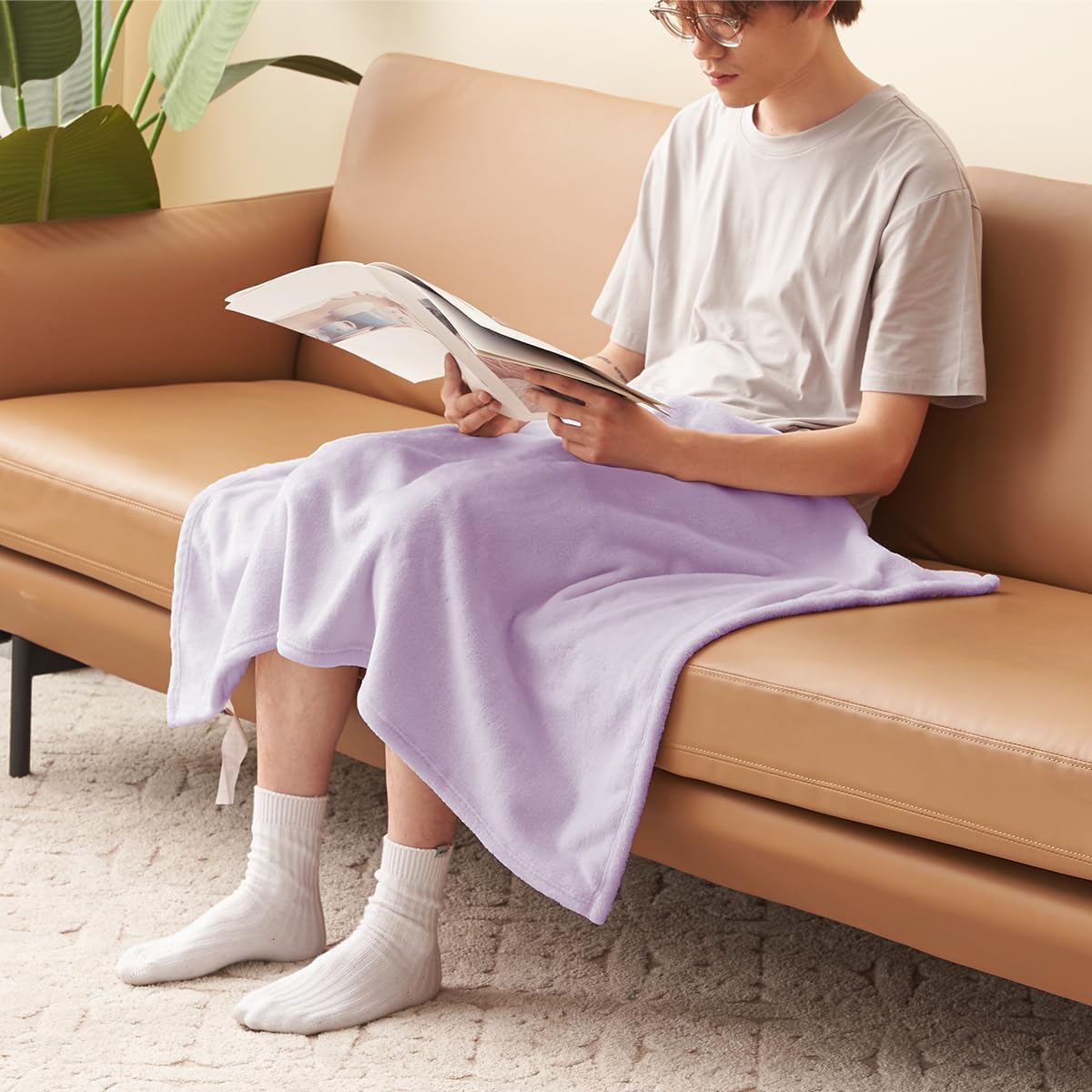 Amazon｜膝掛け 毛布 秋冬用 可愛い - 柔らかい ひざ掛け ブランケット